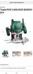 Tupia bosch ace 1400 novo preço