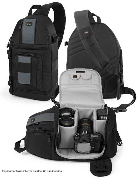 Mochila Lowepro Slingshot 202 AW Preta