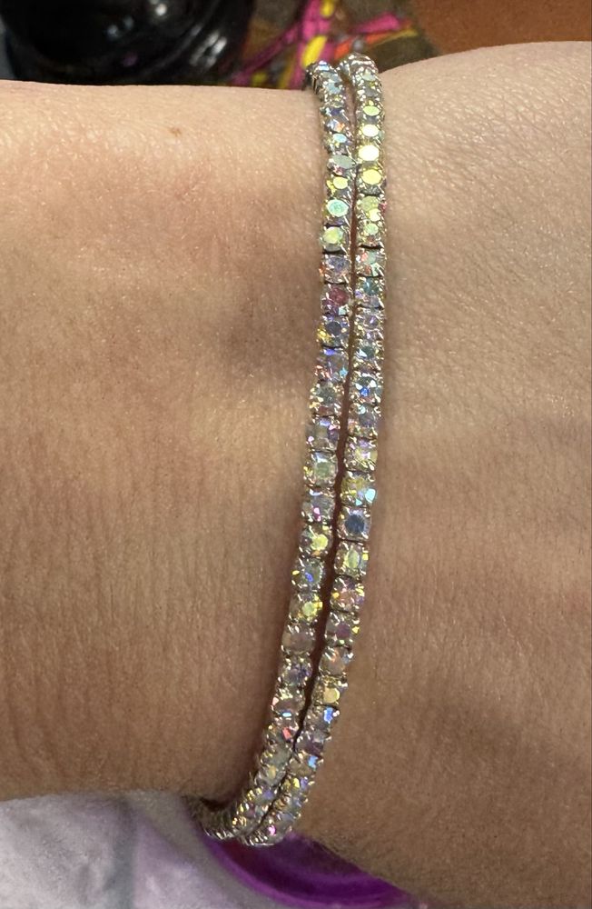 Dwie, nowe bransoletki z kamieniami Swarovski okazja