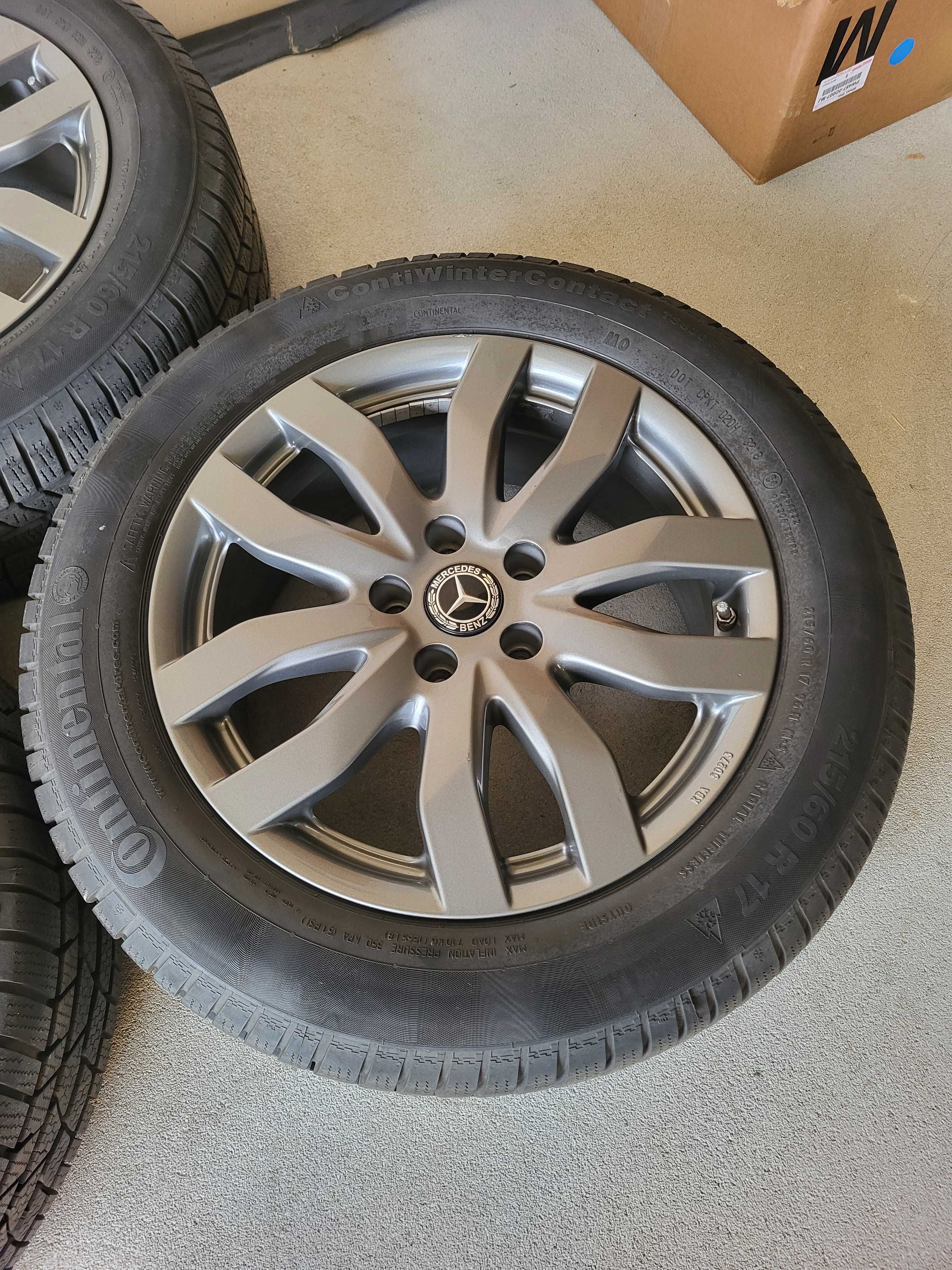 [K60] Koła zimowe 17 Cali 5x112 Continental 215/60/17 Mercedes GLA