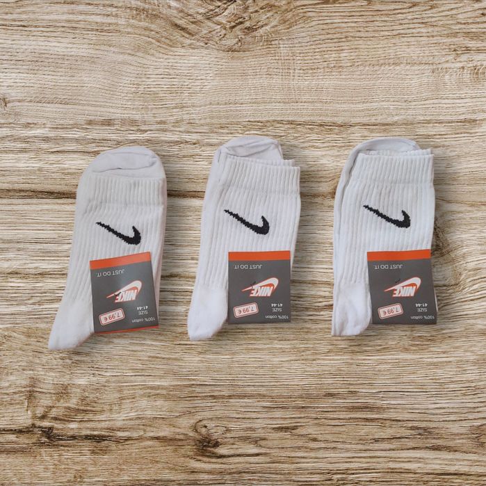 Шкарпетки Носки NIKE Найк високі білі. 12 пар 230 грн.