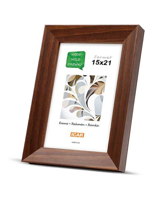 Ramka drewniana Icar PRONTO 3 brązowy ciemny 15x21CM