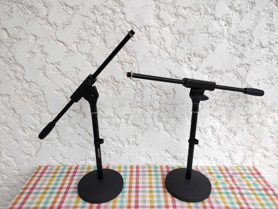 2 Suportes Microfone Audibax MS-044B Novos