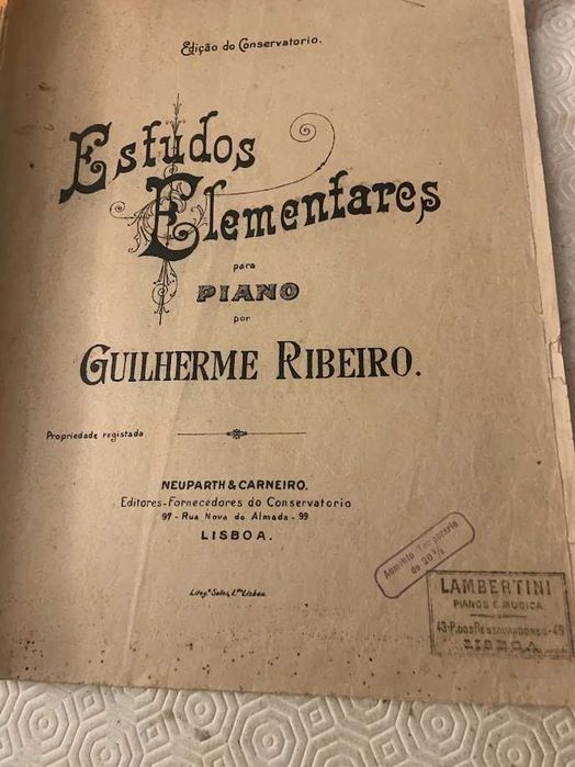 Partituras e outras peças musicais para venda