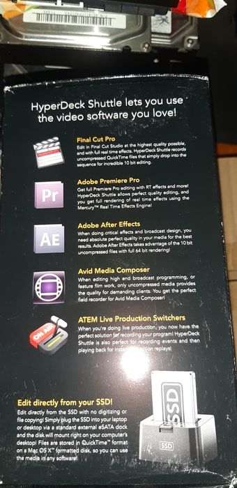 Blackmagic HyperDeck Shuttle (2) рідна коробка