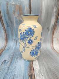Stary ceramiczny wazon ręcznie malowany