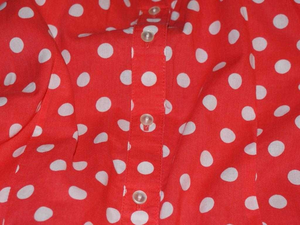 RETRO groszki damska bluzka vintage koszula 42 44
