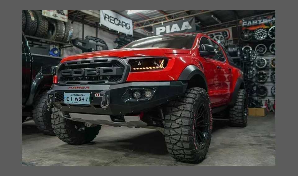 Lampy przednie reflektory Ford Ranger 2016 - 2020 LED DRL Hid Bi Xenon