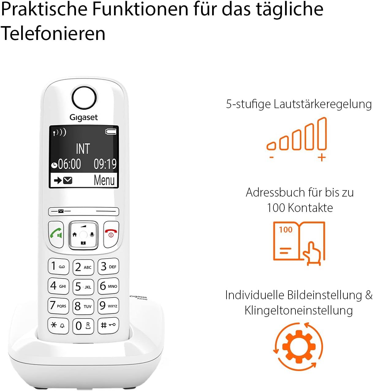 Gigaset AS690 Telefon bezprzewodowy bez automatycznej sekretarki
