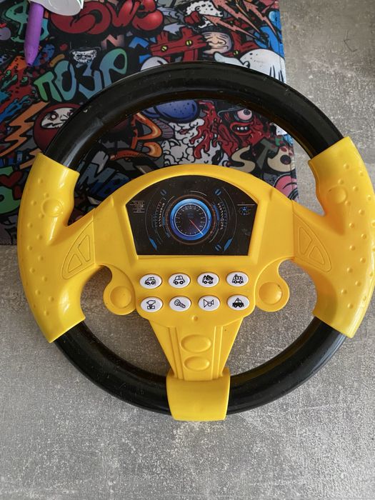 Руль музичний дитячий на присосках