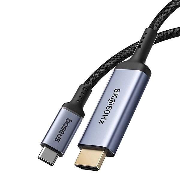 Kabel USB-C - HDMI Baseus BS-OH064/8K 60Hz 1,5m - czarny