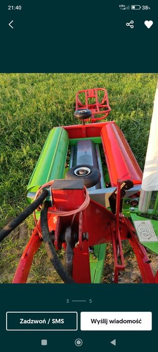 Owijarka  stacjonarna z stawiaczem bel nie samozaładowcza folia 50/75