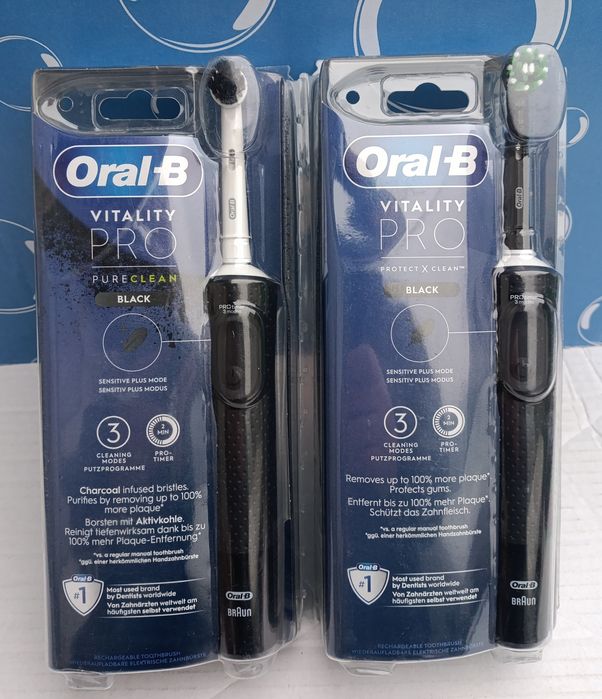 Електрична зубна щітка Oral-b Braun з зарядним пристроєм, насадкою та