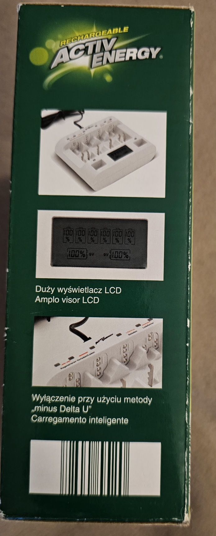 Ładowarka LCD do akumulatorków AAA, AA, C, D, 9V