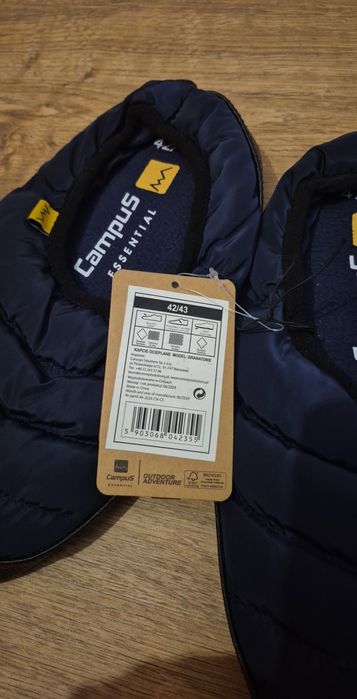 Campus pantofle ocieplane męskie granatowe praktyczne 42 43