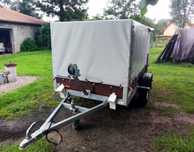 Przyczepka samochodowa 750 kg CARGOCAR wahacz KNOTT - transport