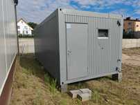 Kontener biurowy, socjalny, szatnia, z WC, 3x7