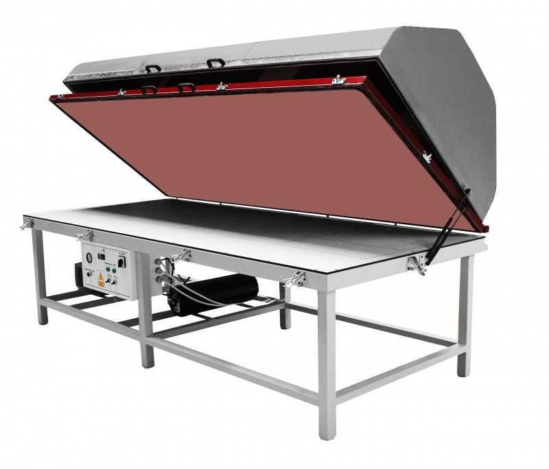 PRASA PRÓŻNIOWA membranowa XL 3350x1250 pompa Becker vacuum fornirów