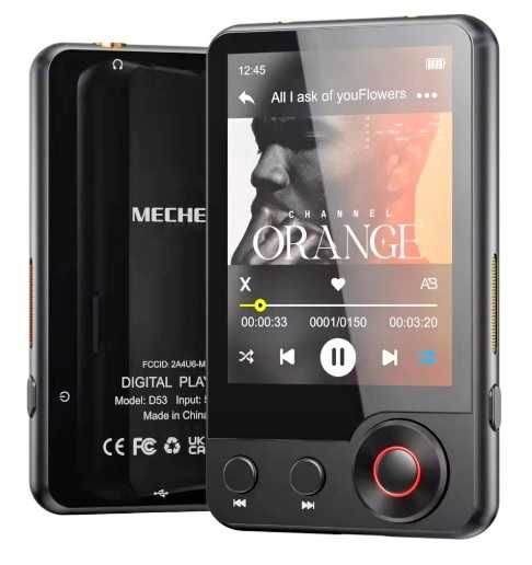 Odtwarzacz MP3 Mechen 128 GB z Bluetooth 5.3, ekran dotykowy, głośniki