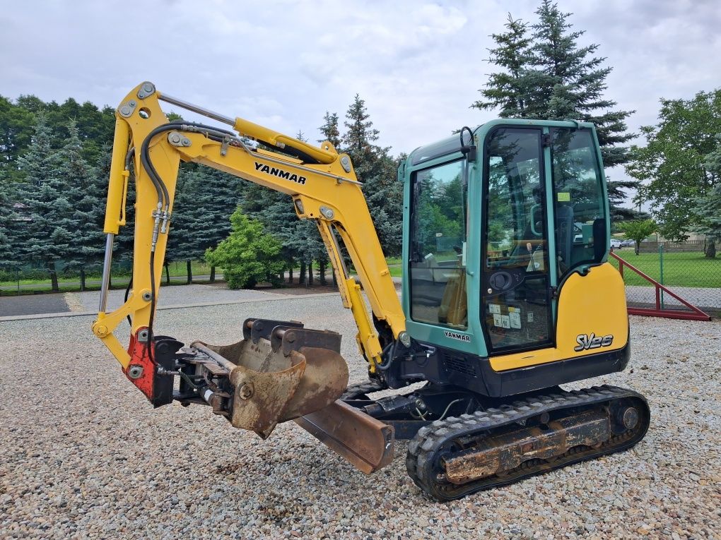 Minikoparka Yanmar SV26 z Niemiec 3 Łyżki Stan bdb Kubota Hitachi