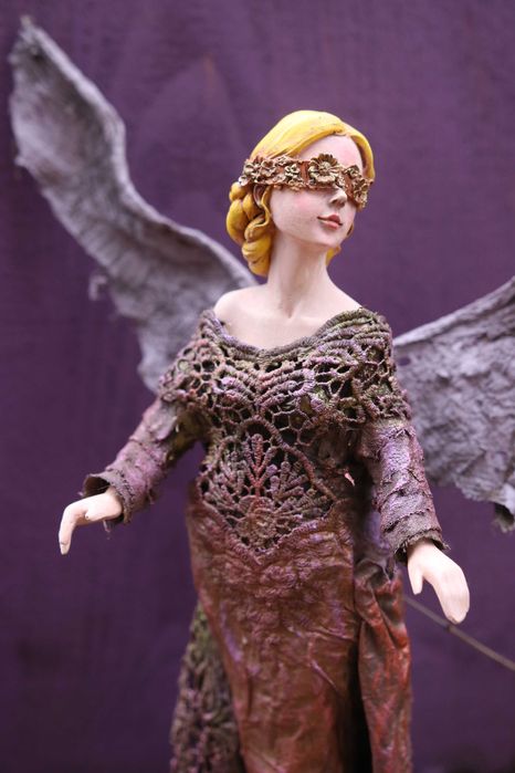 anioł pawertex, dekoracja, rękodzieło, handmade, przezent na święta