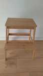 Taboret ze schodkiem, drabinka, bambus Ikea