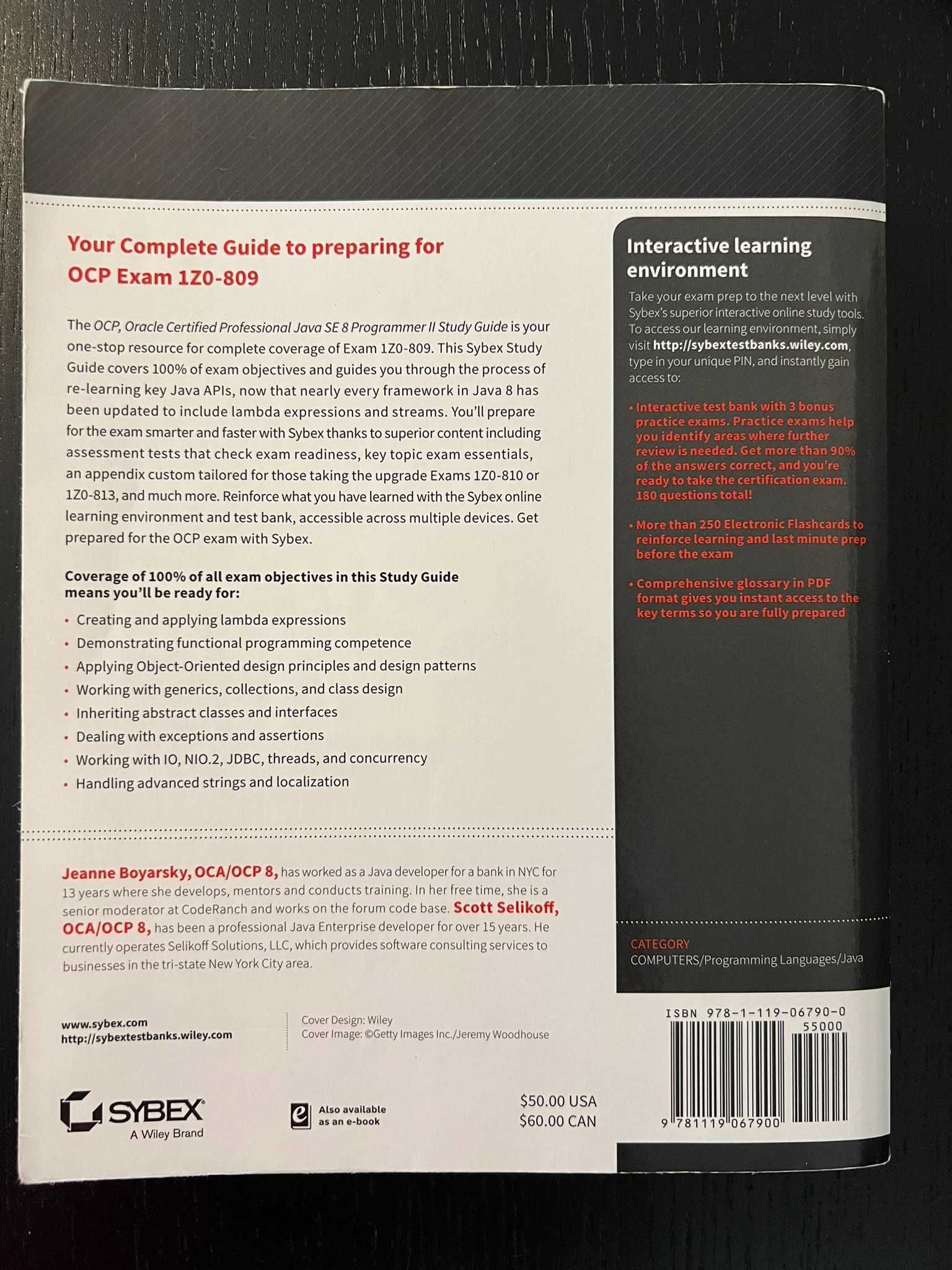 OCP Java SE 8 Programmer II Study Guide 1Z0-809