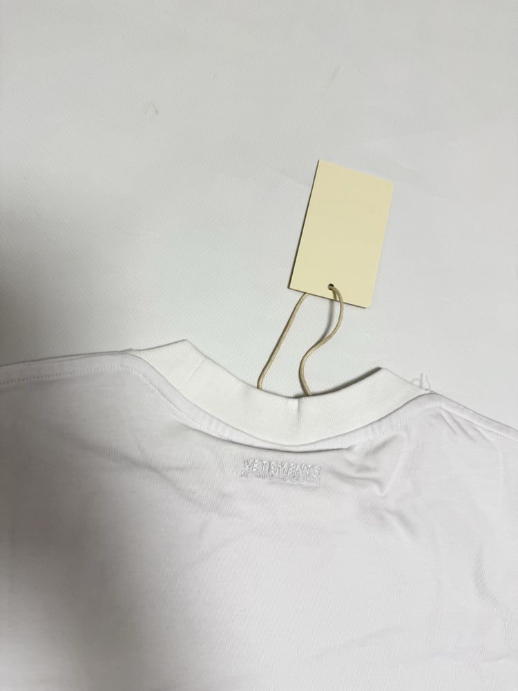 Футболка Vetements interlog white S M L