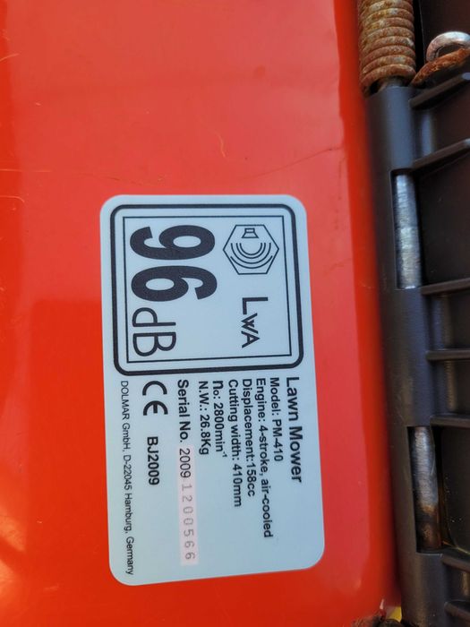 kosiarka spalinowa Dolmar ładny stan, kosz Briggs and Stratton 158cc