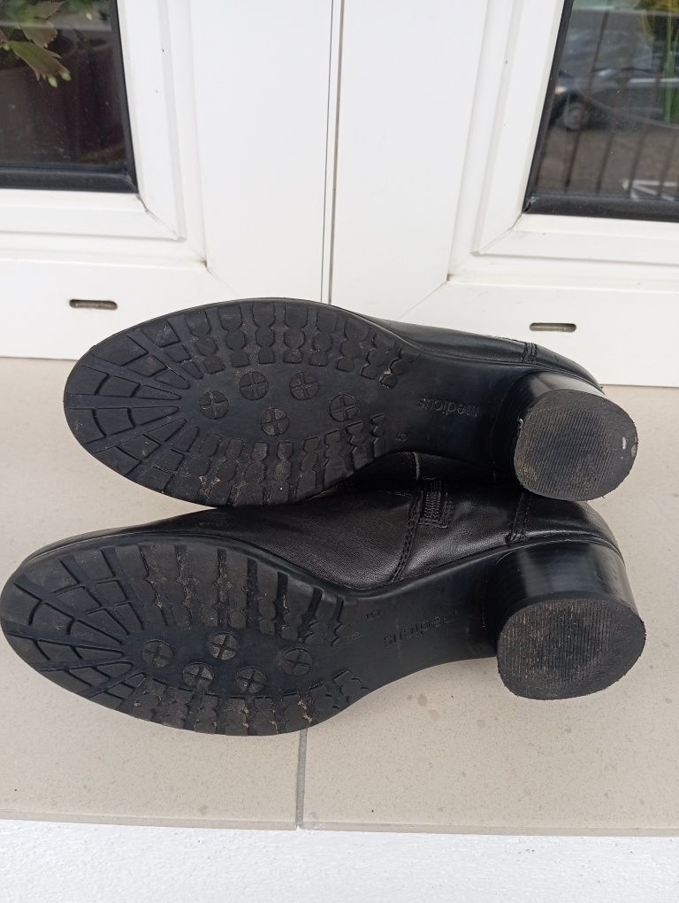 Czarne skórzane buty botki kozaki Medicus , rozm. 39 (5)