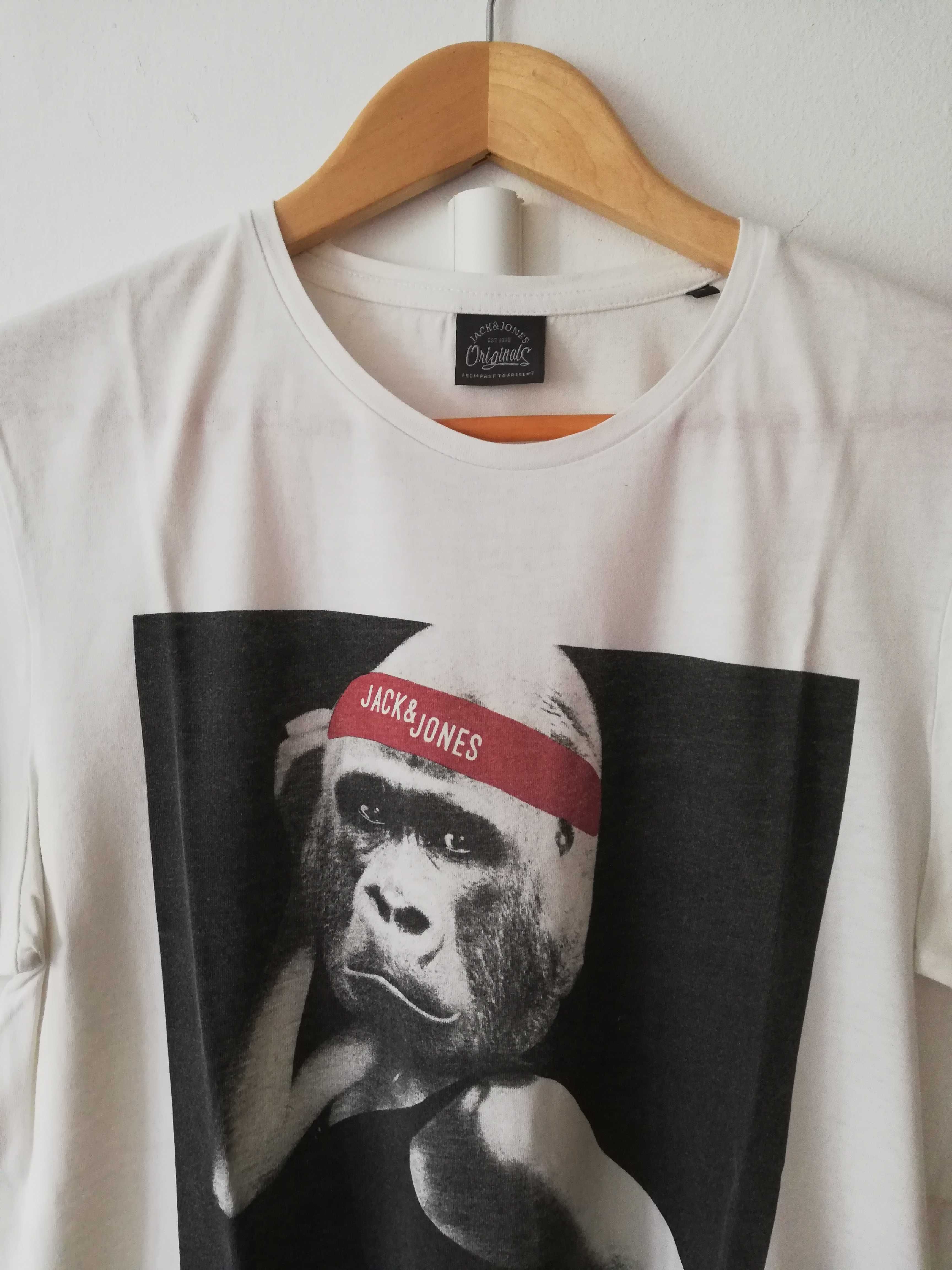 T-shirt branca Jack&jones L