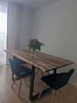 Stół drewniany lite drewno akacjowy monolit loft