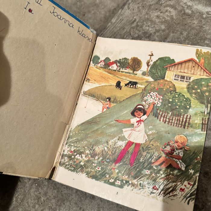 Litery 1978 bauka czytania jak elementarz stara książka