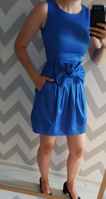 Sukienka chabrowa