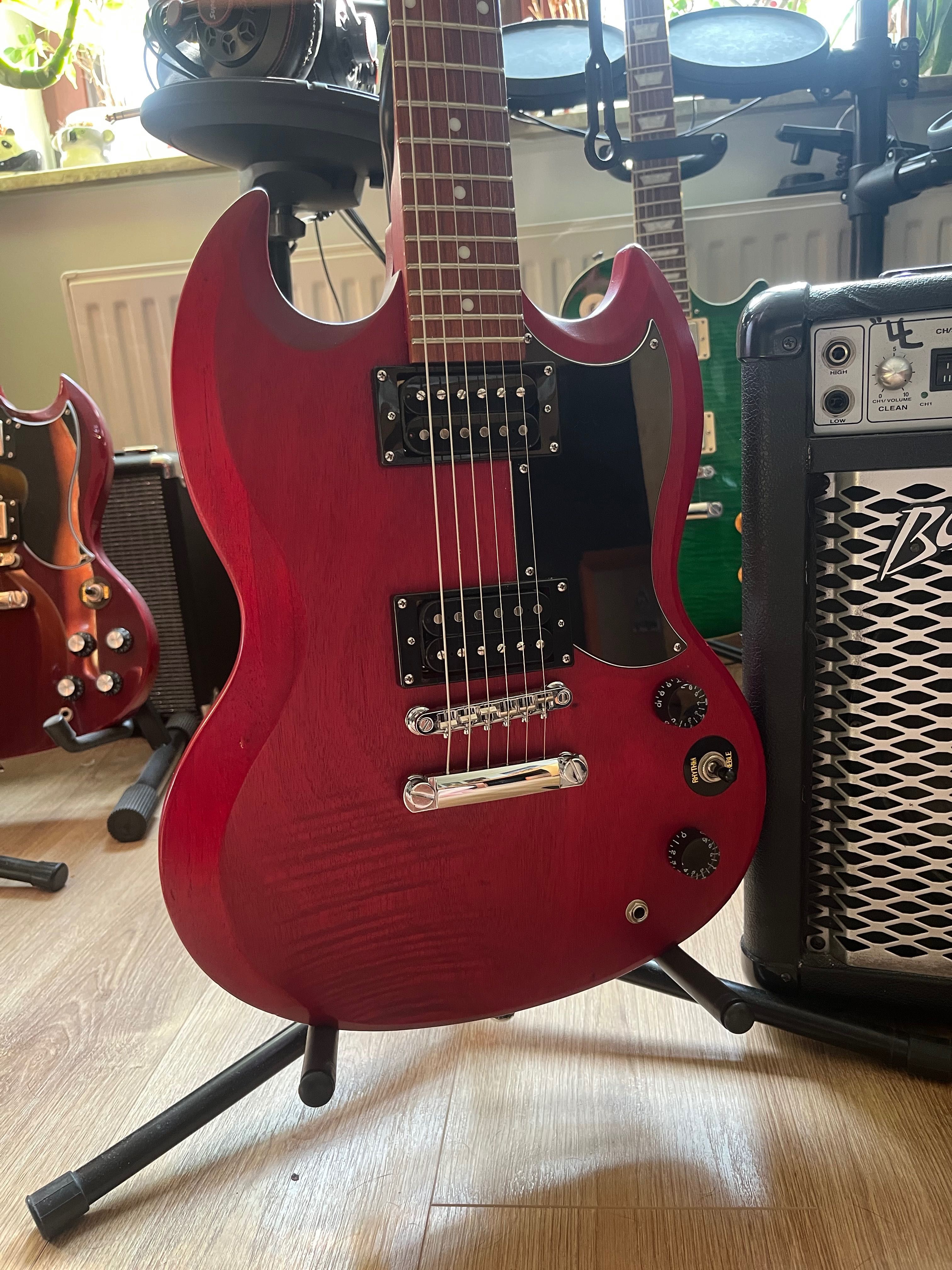 ZESTAW Gitara Elektryczna Epiphone SG + Wzmacniacz Gitarowy Boogey Amp