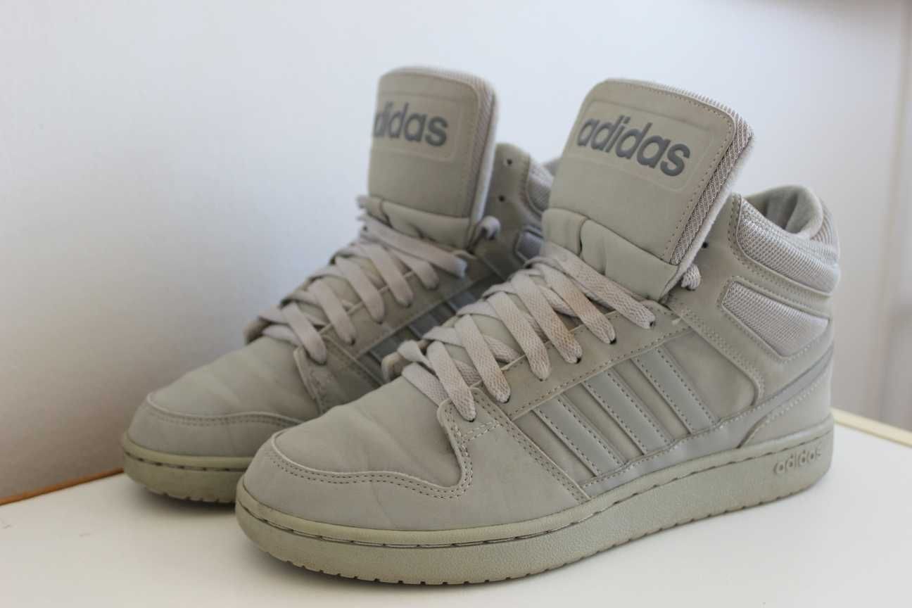 Adidas Dineties Neo High Popielate Szare Wysokie Jednokolorowe 42 26cm