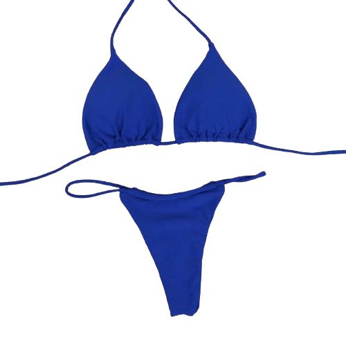 Sexy Strój Kąpielowy Dwuczęściowy Bikini Brazylijskie Stringi - M