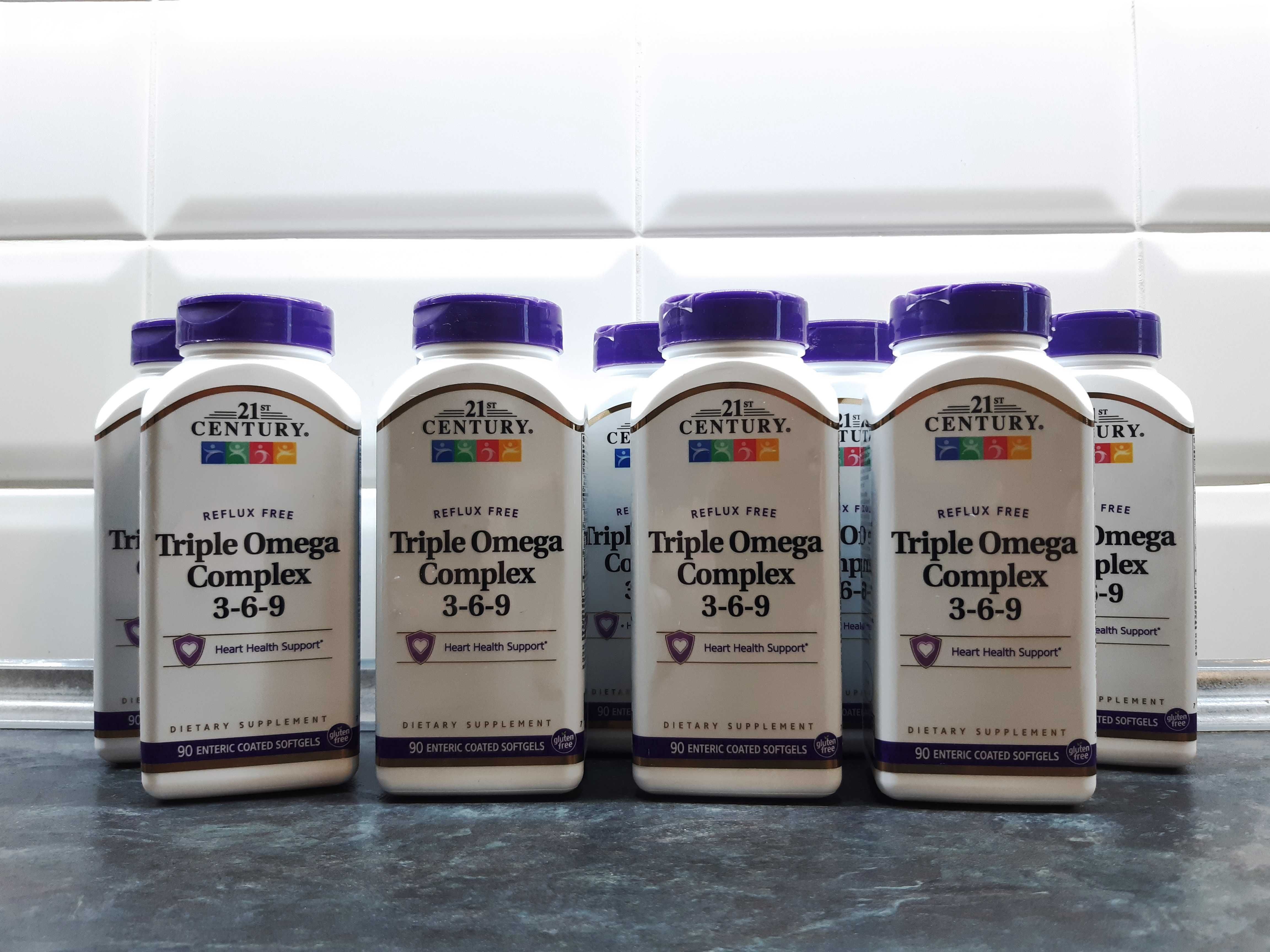 21st Century, Triple Omega 3-6-9 (90 капсул), омега 3-6-9, омега 3 6 9