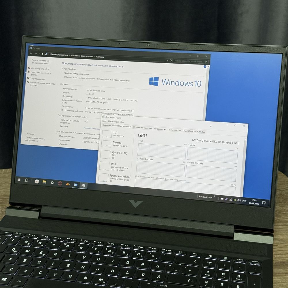 HP Victus 16 Gaming RTX 3060 Ti /  i5 / 16озу / 512 Ssd / 144гЦ