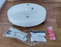 Umywalka z lanego marmuru ELLISSE 55 x 45