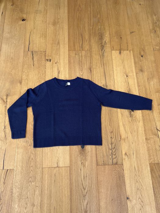 Granatowy sweter DIVIDED H&M rozm. M