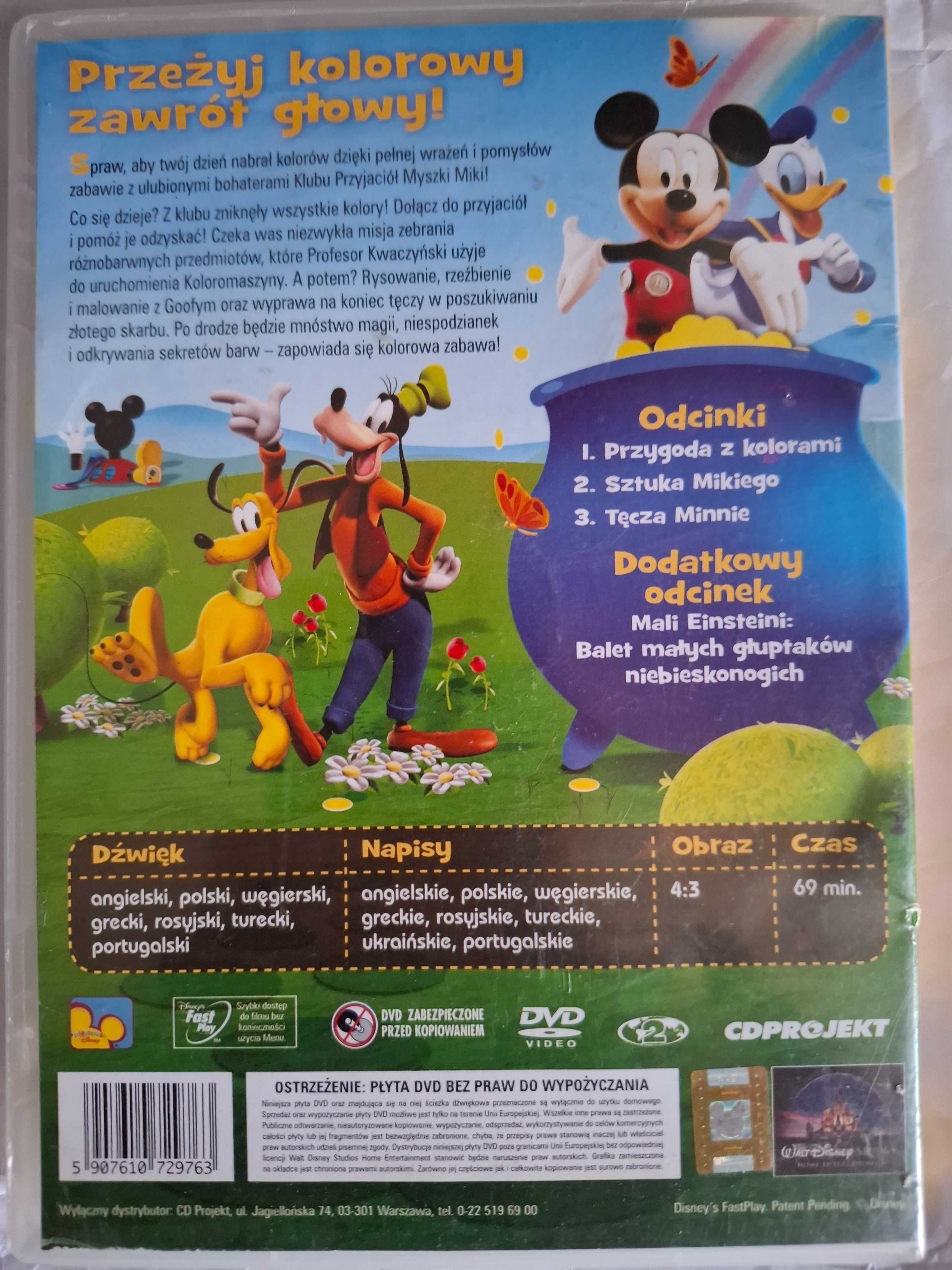 Disney Klub Przyjaciół Myszki Miki DVD Edukacyjny Goofy Donald Pluto