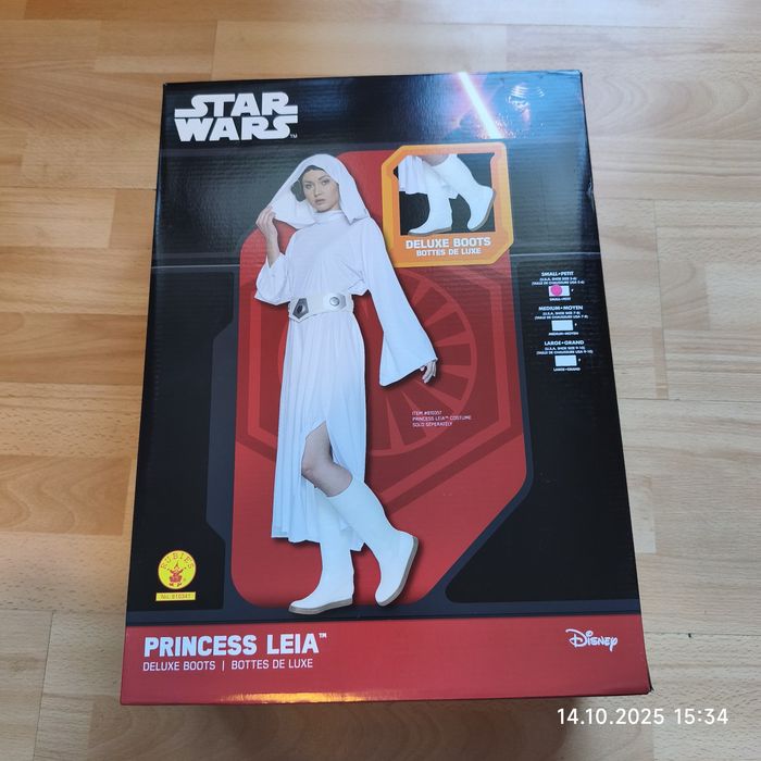 Buty Star Wars Princess Leia Rozmiar Small 5-6 Nowe Disney Rubie's