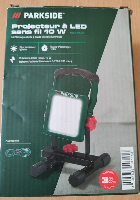 Parkside Reflektor, lampa Led