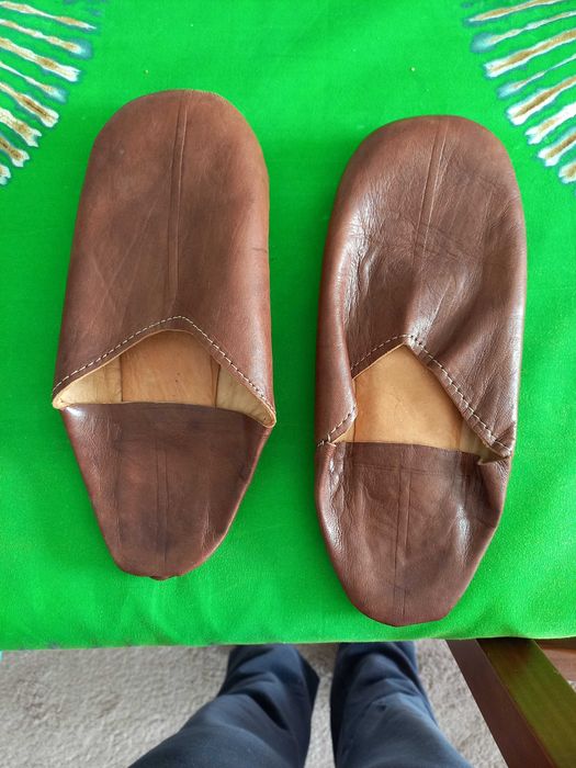 Babuchas Marroquinas em Couro 39