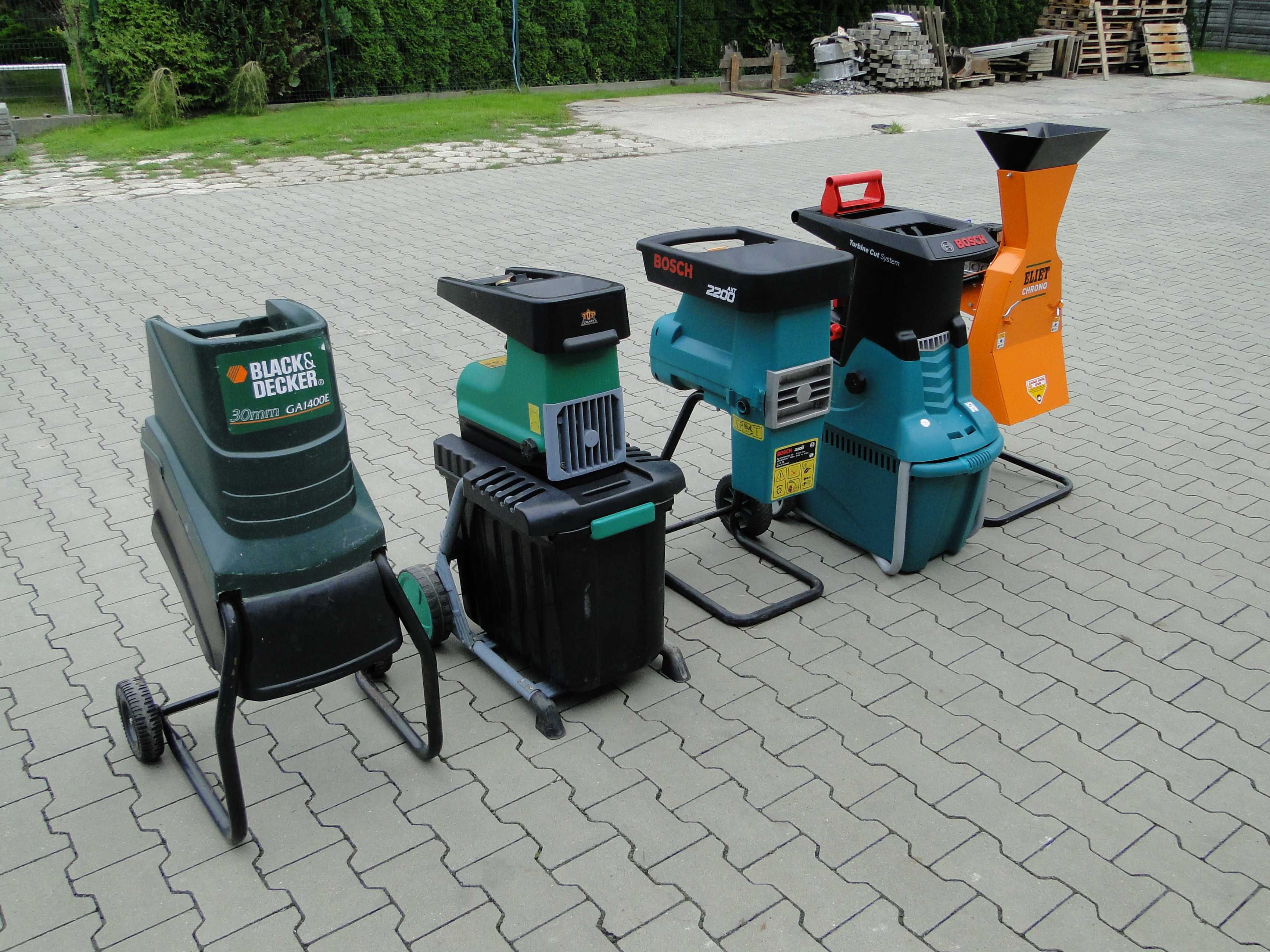 Rozdrabniacz do gałęzi rębak BOSCH ELIET VIKING STIHL CRAFT Germany