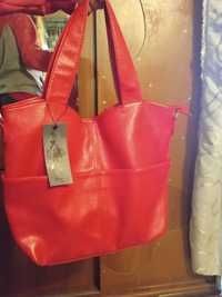 Компактна сумка червоного кольору (жіноча)