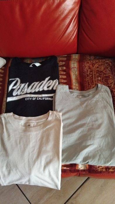 Trzy koszulki chłopięce firmy HM.