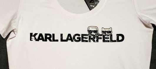 Karl Lagerfeld bluzka t-shirt roz XL nowa z metką