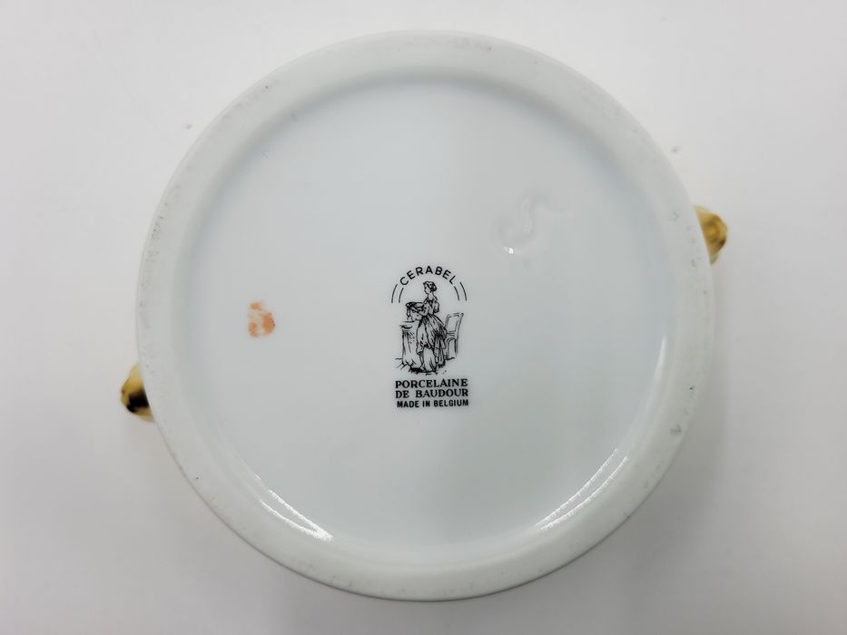 Porcelanowa misa BAUDOUR w stylu Versace z motywem kwiatowym